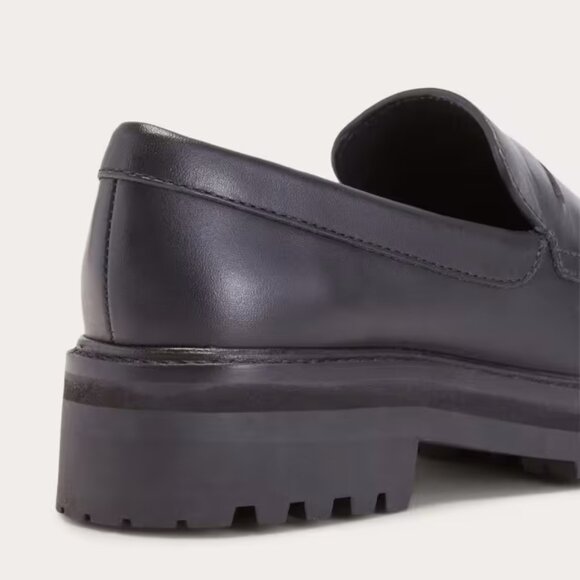 Everlane Black Leather Chunky Lug Sole Loafer in Size 8.5 - Worn Once - Picture 4 of 6